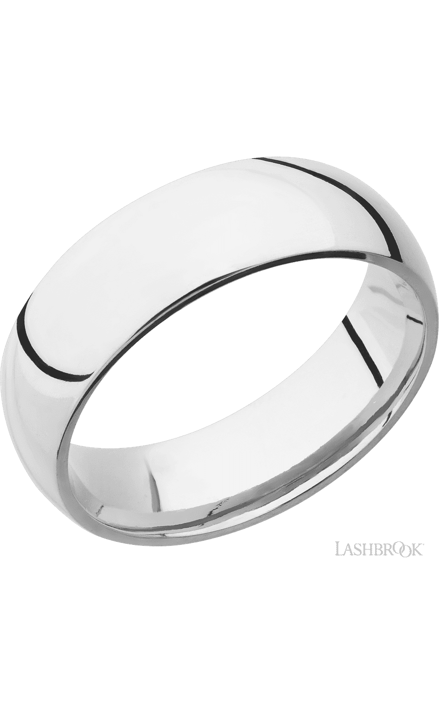 7 mm wide Domed Cobalt Chrome band img1