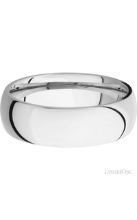 7 mm wide Domed Cobalt Chrome band img3