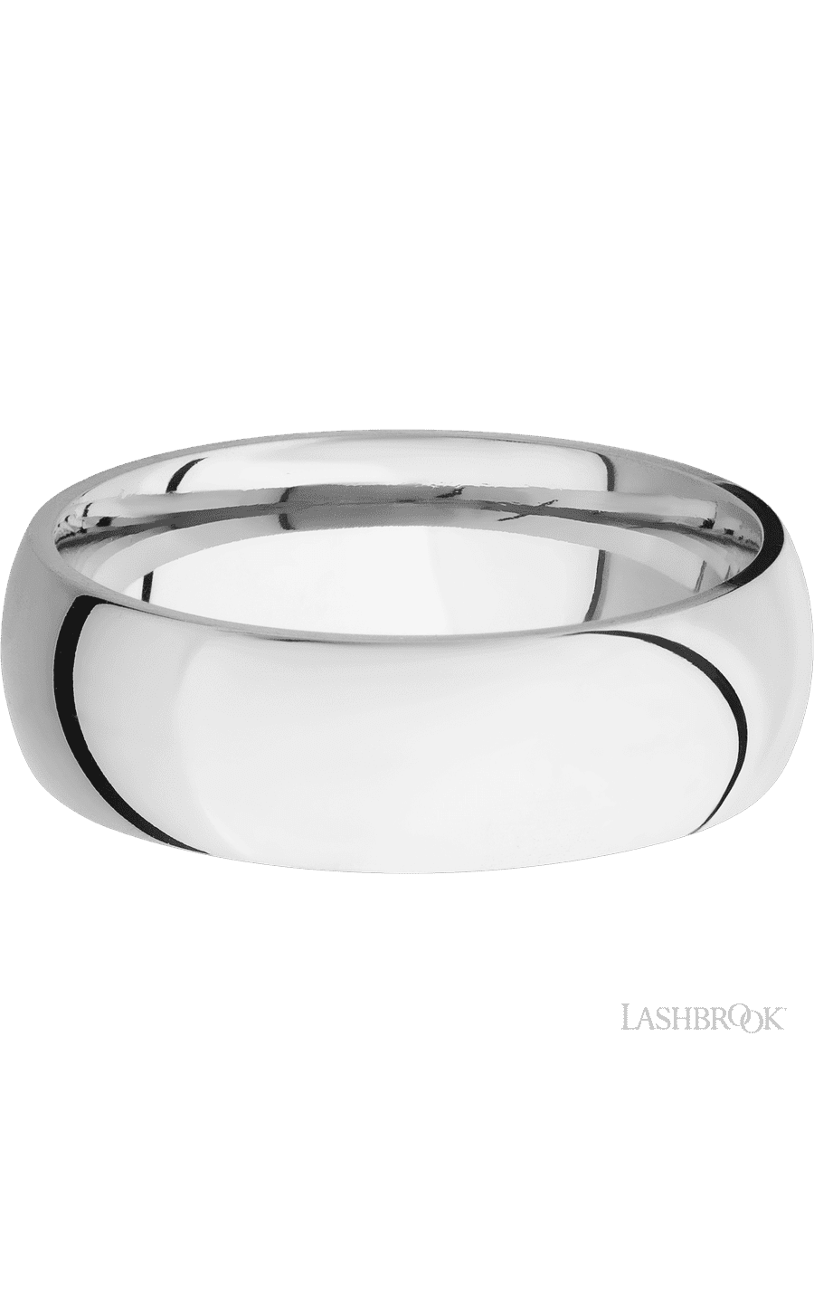 7 mm wide Domed Cobalt Chrome band img3