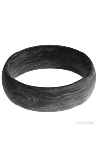 7 mm wide Domed Forged Carbon Fiber band featuring a Whiskey Barrel sleeve img3