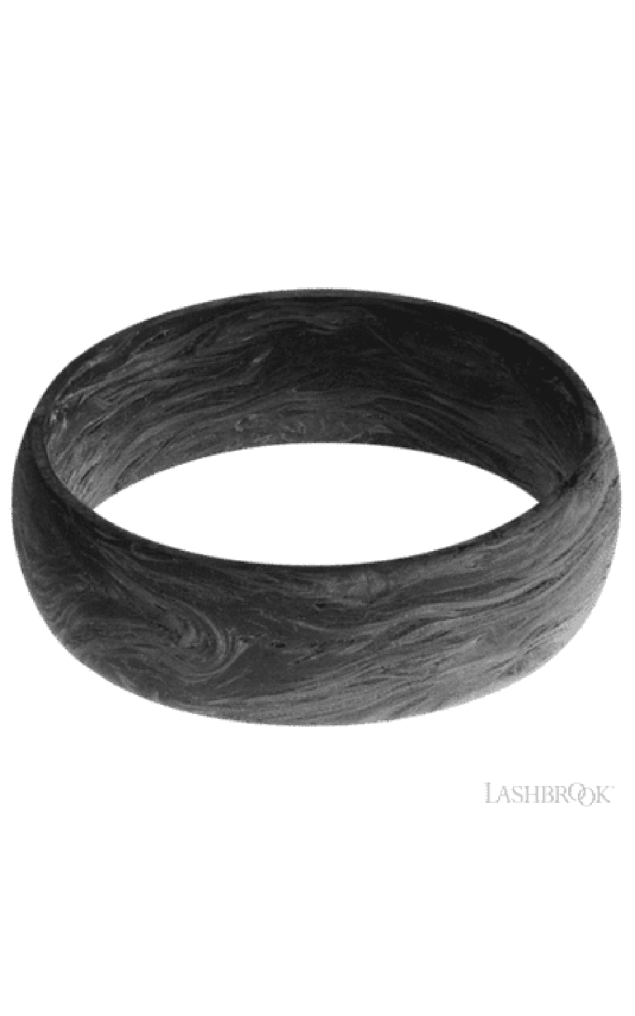 7 mm wide Domed Forged Carbon Fiber band featuring a Whiskey Barrel sleeve img3