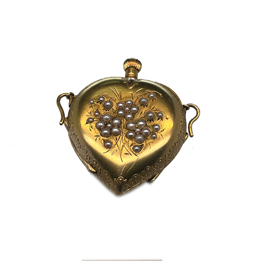 Pre-Owned Heart Shaped Pocket Watch