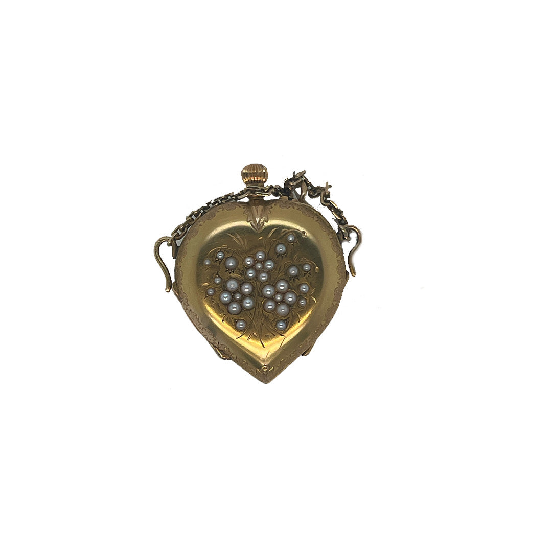Pre-Owned Heart Shaped Pocket Watch