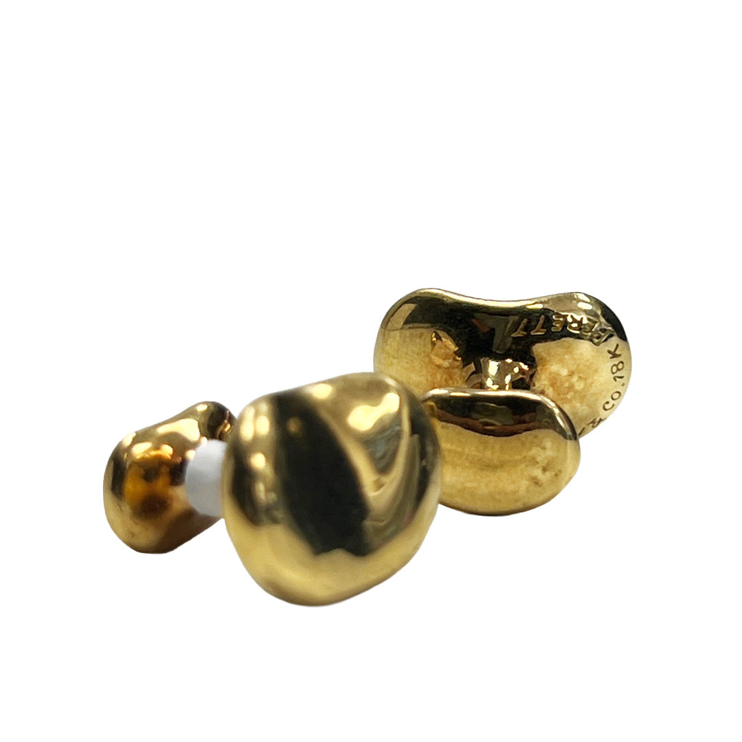 Pre-Owned Tiffany & Co. 18K Yellow Gold Bean Cufflinks - NAGI