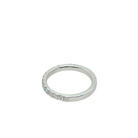 18K White Gold Lab-Grown Round Diamond Wedding Band - NAGI