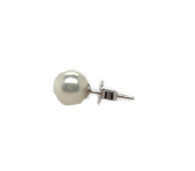 Pre-Owned 14K White Gold Pearl Studs - NAGI