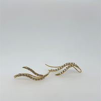 Pre-Owned 14K Yellow Gold Diamond Earrings