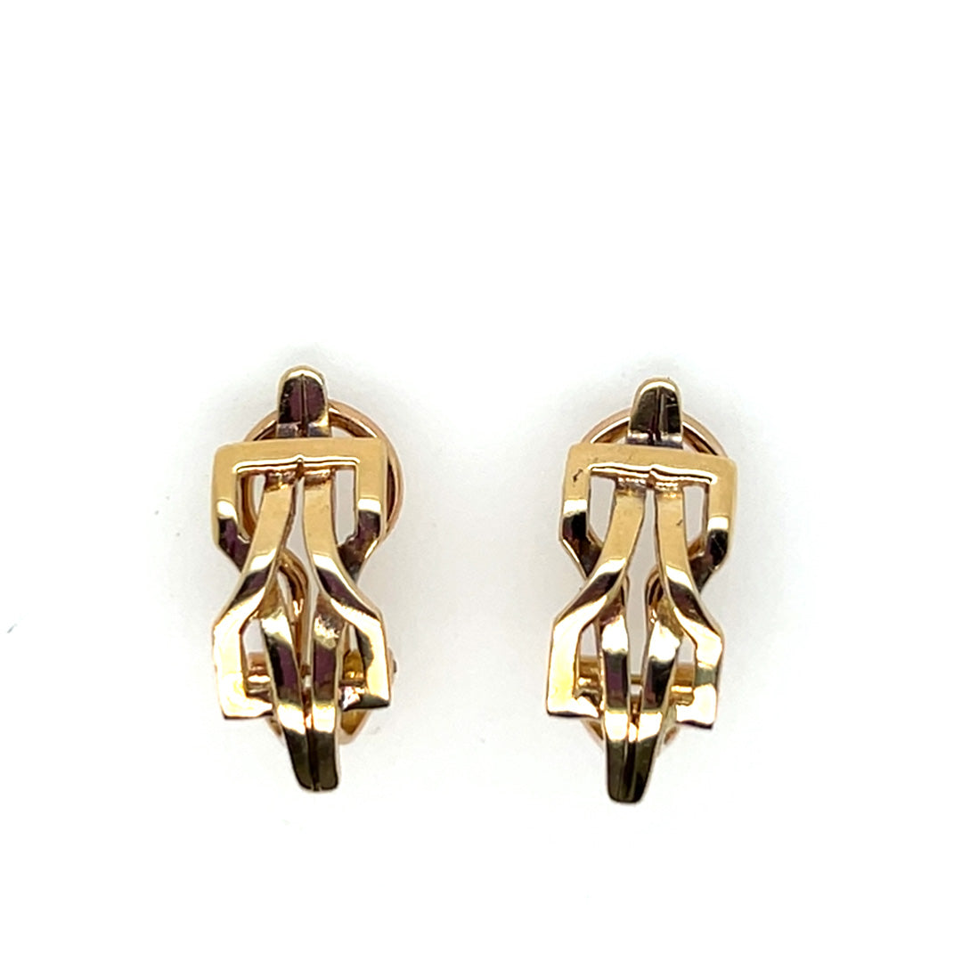Pre-Owned 18K Yellow Gold Clip Back Earrings