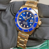 Rolex Submariner Date Oyster 41mm Date Blue 18K Yellow Gold 126618LB
