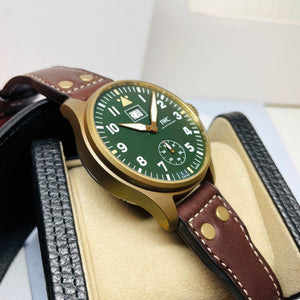 Pre-Owned IWC Spitfire Mission Accomplished Watch 46.2mm Green Bronze IW510506