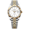 Pre-owned Rolex Oyster Datejust 41mm White Dial Steel 18K Gold 126333 41mm