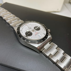 Pre-owned Tudor Black Bay White Chronograph 41mm Steel Watch M79360N-0002