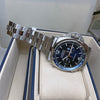 Pre-owned Panerai PAM01110 Blue Luminor Chronograph Steel Limited Watch 44mm