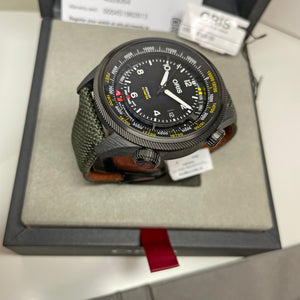 Pre-owned Oris ProPilot Altimeter Green 47mm Watch 01 793 7775 8734-Set