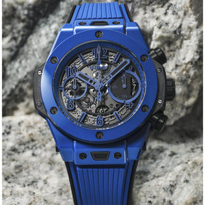 Hublot Blue Magic Big Bang Unico Chronograph 42mm Ceramic Watch