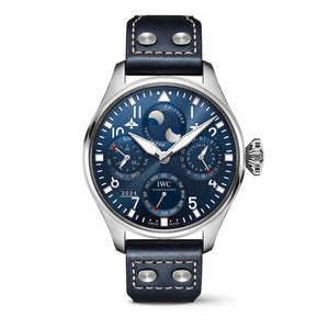 Pre-Owned IWC IW503605 Blue Big Pilot’s Watch Perpetual Calendar