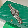 Pre-owned Rolex Oystersteel Datejust 36mm Wimbledon Steel Watch 126234