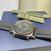 Pre-owned Panerai Luminor Chrono Navy SEALs PAM01409 Green Watch 44mm