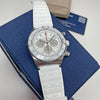 Pre-owned Breitling Super Chronomat White AB0136 44mm Japan Edition AB0136A71A1S1