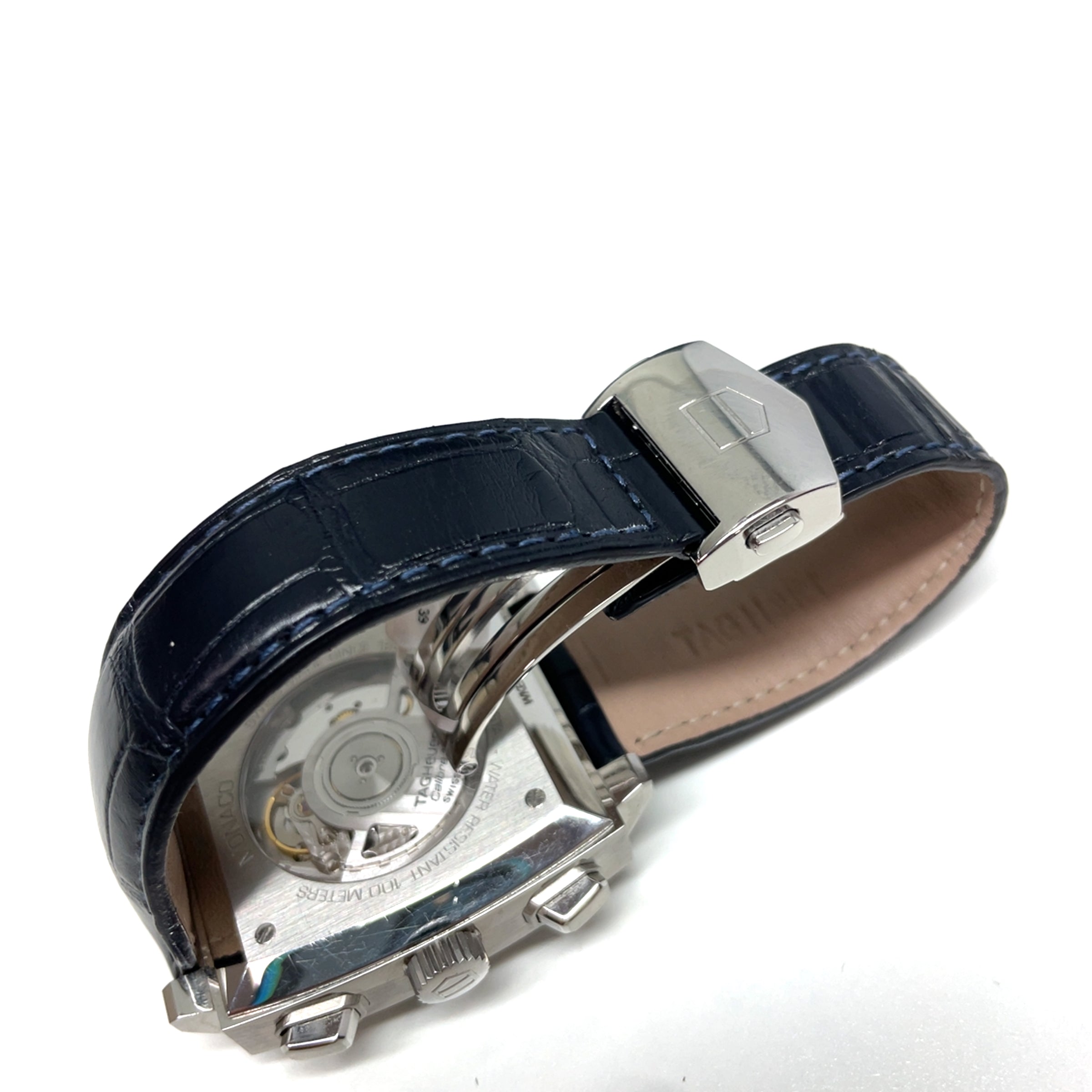 Pre-Owned TAG Heuer Monaco Chronograph Blue 39mm Watch CBL2111.FC6453