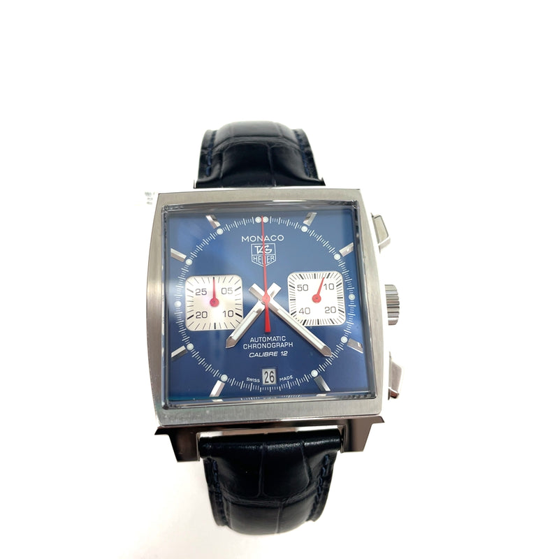 Pre-Owned TAG Heuer Monaco Chronograph Blue 39mm Watch CBL2111.FC6453