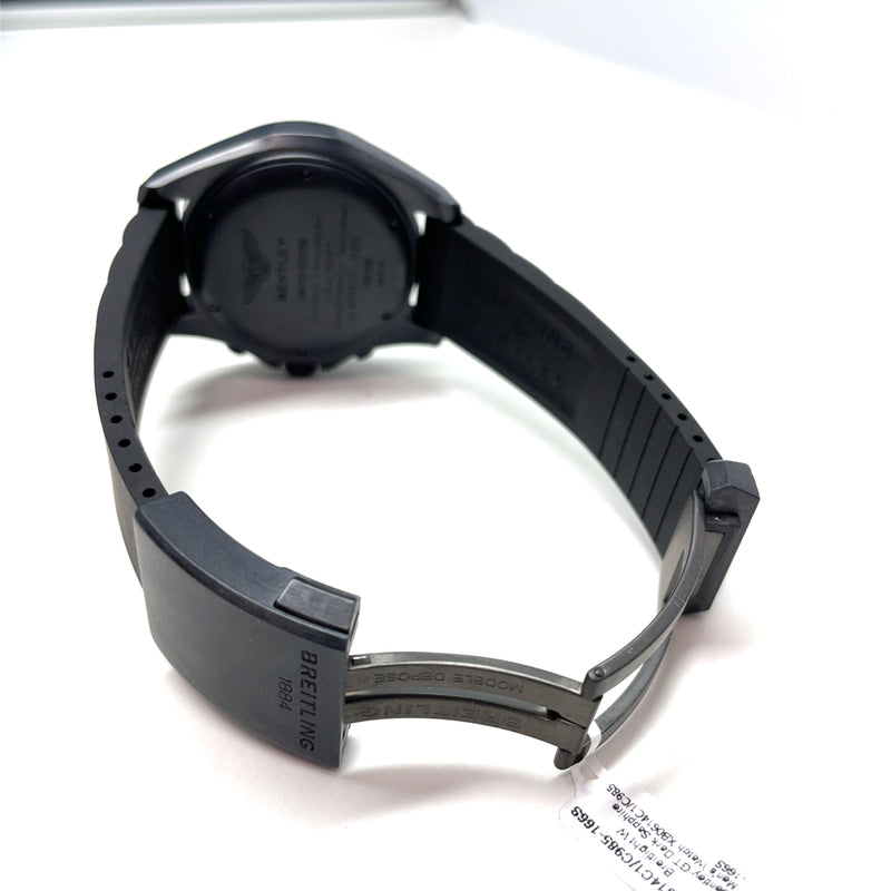 Pre-owned Breitling Bentley GT Dark Sapphire 30 sec Carbon Watch XB0614C1 Limited