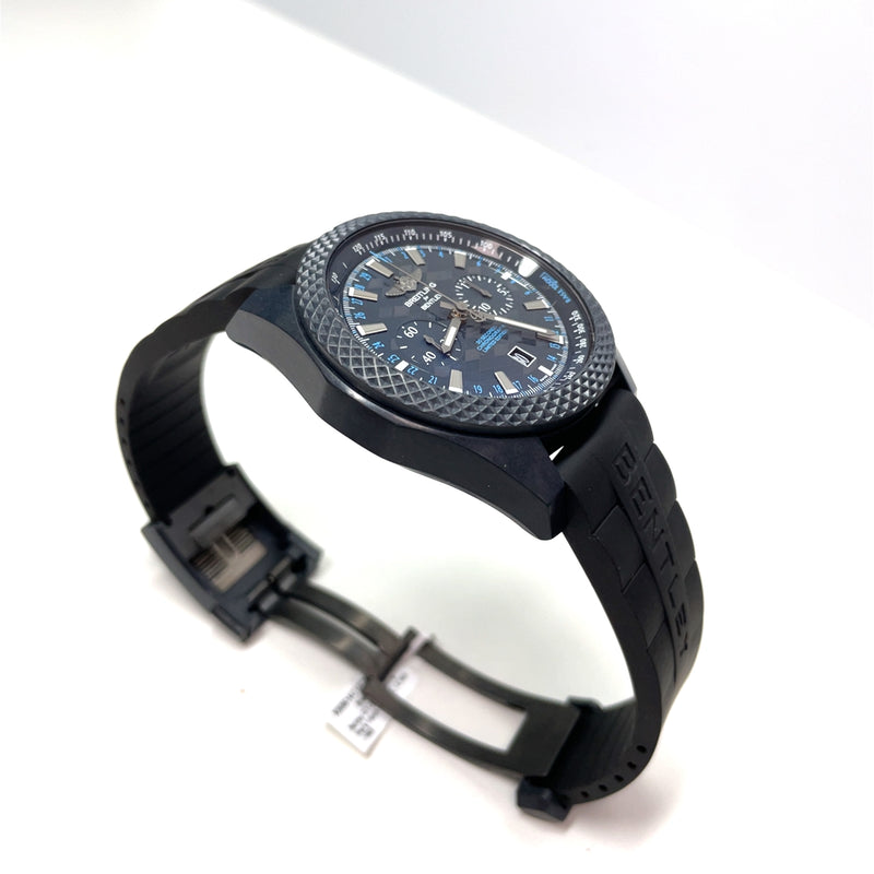 Pre-owned Breitling Bentley GT Dark Sapphire 30 sec Carbon Watch XB0614C1 Limited
