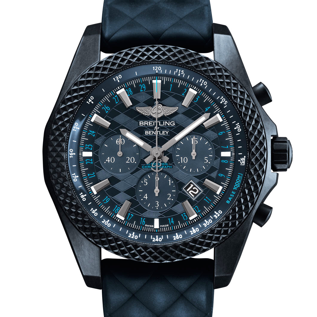 Pre-owned Breitling Bentley GT Dark Sapphire 30 sec Carbon Watch XB0614C1 Limited