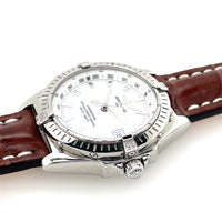 Pre-owned Breitling Windrider Wings Steel White A10350 38mm