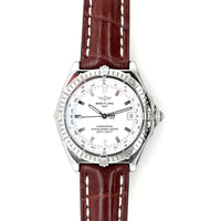Pre-owned Breitling Windrider Wings Steel White A10350 38mm