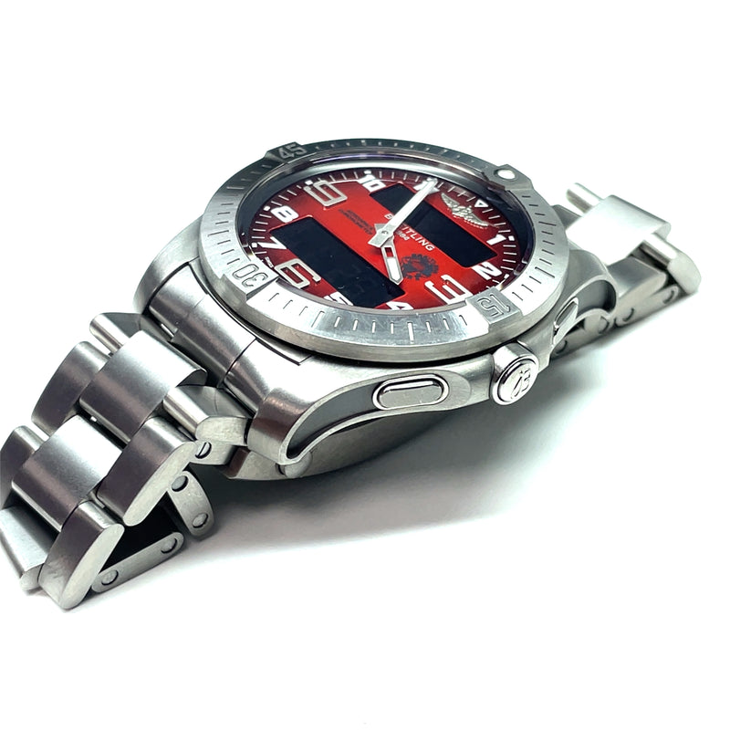 Pre-owned Breitling Professional Aerospace Orange Titanium B70 Orbiter 43mm EB70101A1O1E1