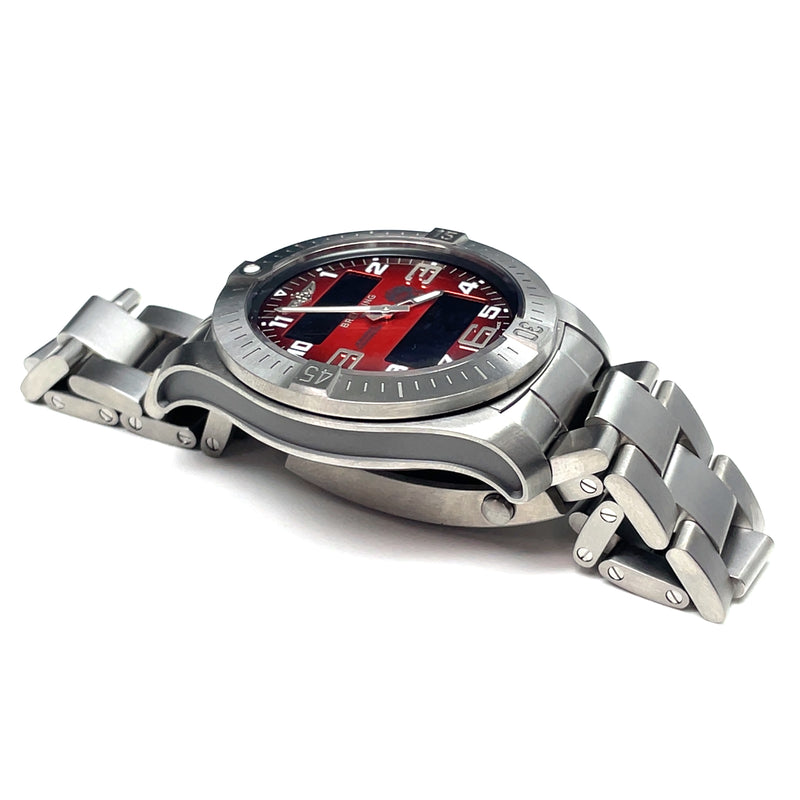 Pre-owned Breitling Professional Aerospace Orange Titanium B70 Orbiter 43mm EB70101A1O1E1