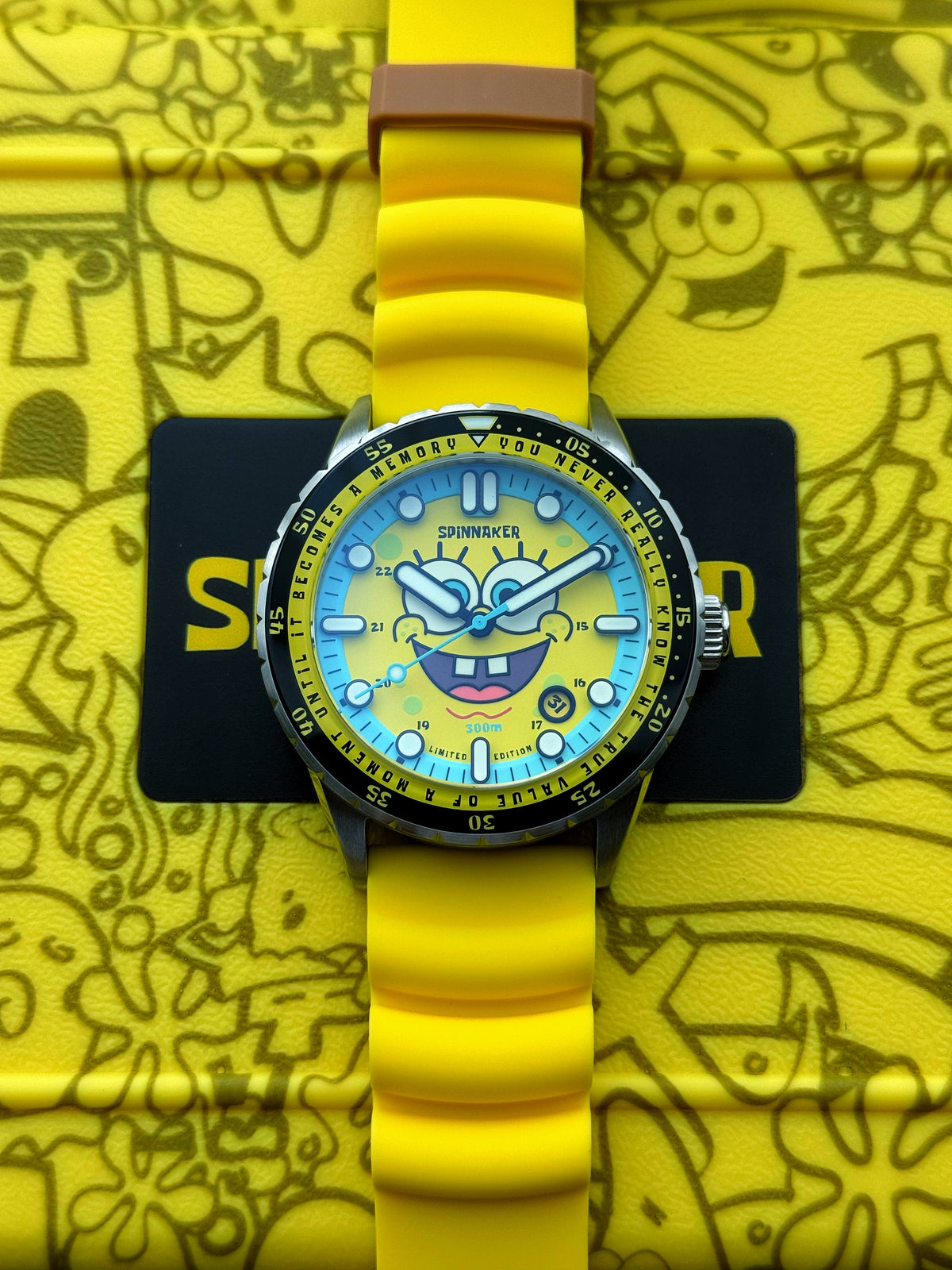 Pre-Owned Spinnaker x SpongeBob SquarePants Automatic Yellow, 25th Anniversary Limited Edition Watch - NAGI