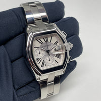 Pre-Owned Cartier Roadster 42MM Silver Dial Stainless Steel Watch W62019X6