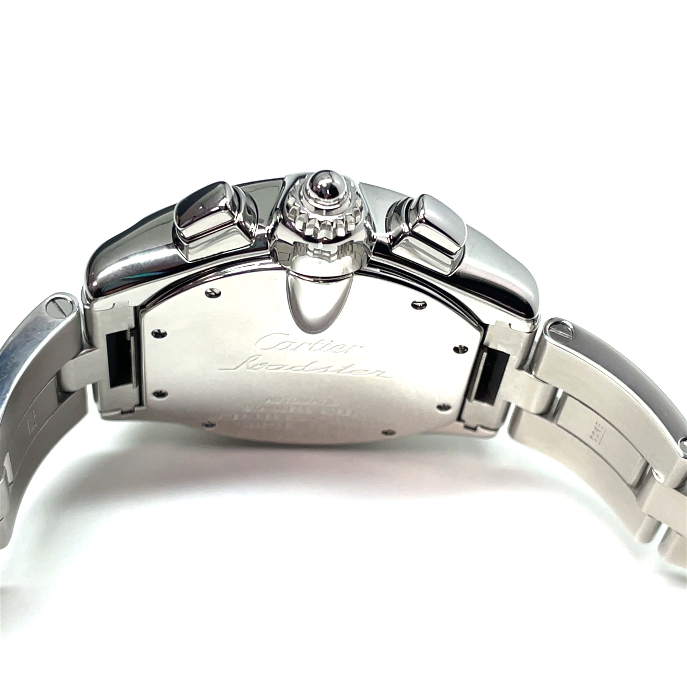 Pre-Owned Cartier Roadster 42MM Silver Dial Stainless Steel Watch W62019X6