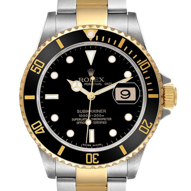 Pre-Owned Rolex Submariner Date 16613 Two-Tone Year 2014 40mm Watch - NAGI