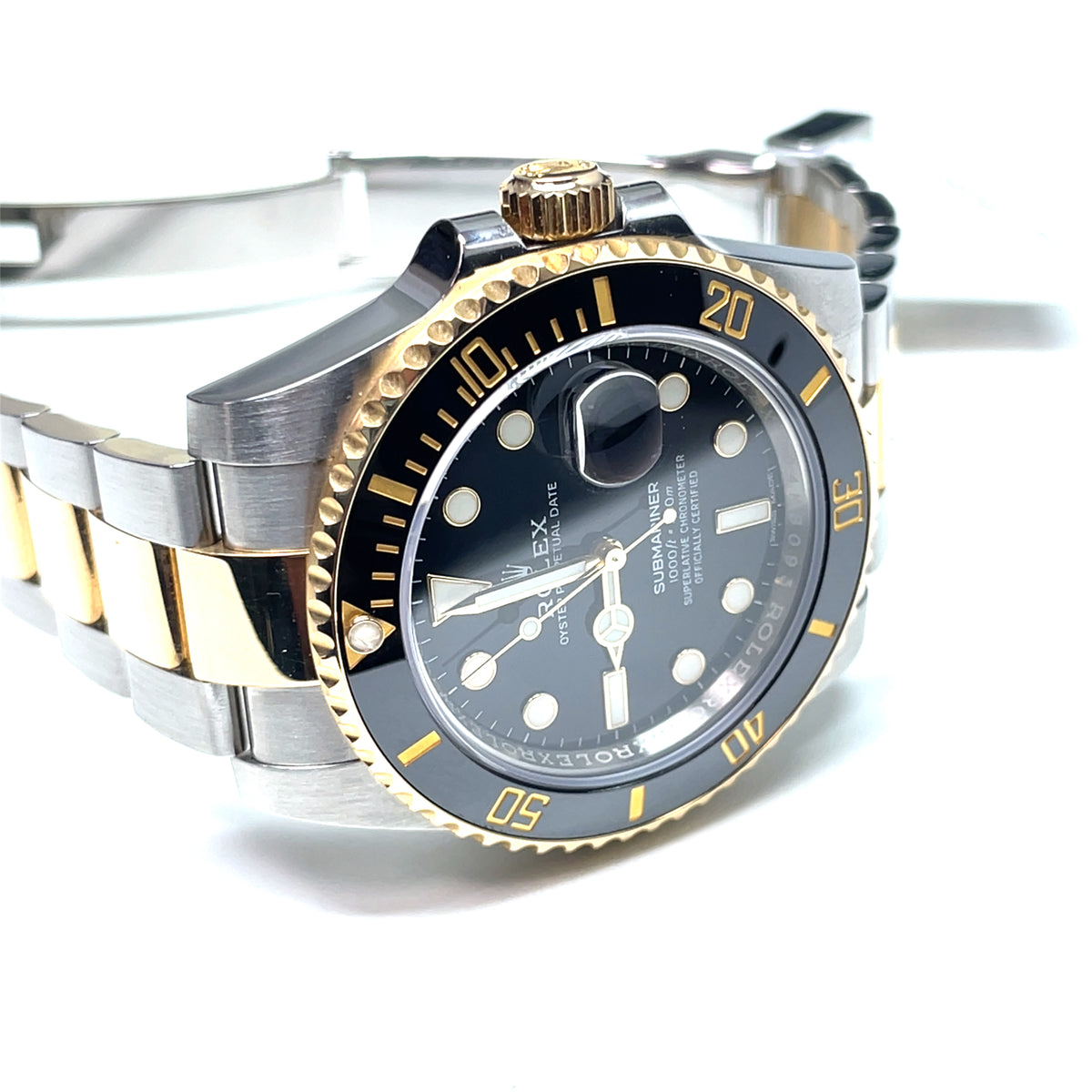 Pre-Owned Rolex Submariner Date 116613LN Black Dial Year 2018 Mens Watch