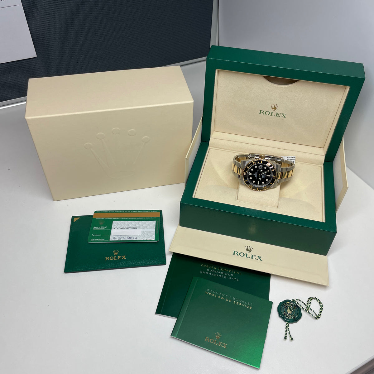 Pre-Owned Rolex Submariner Date 116613LN Black Dial Year 2018 Mens Watch