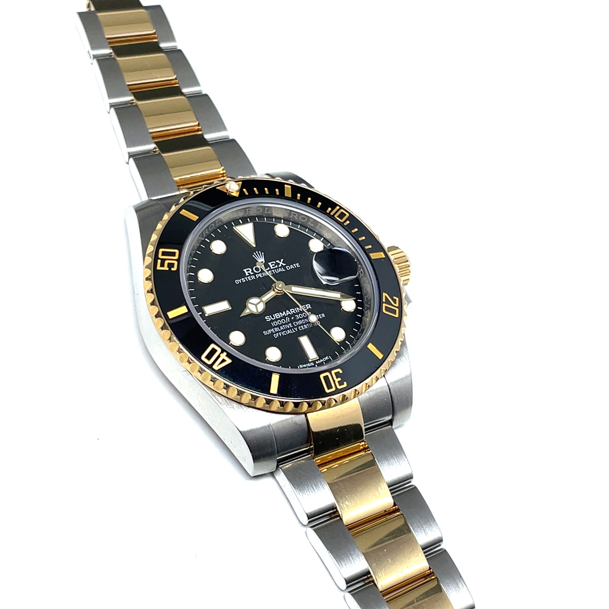 Pre-Owned Rolex Submariner Date 116613LN Black Dial Year 2018 Mens Watch
