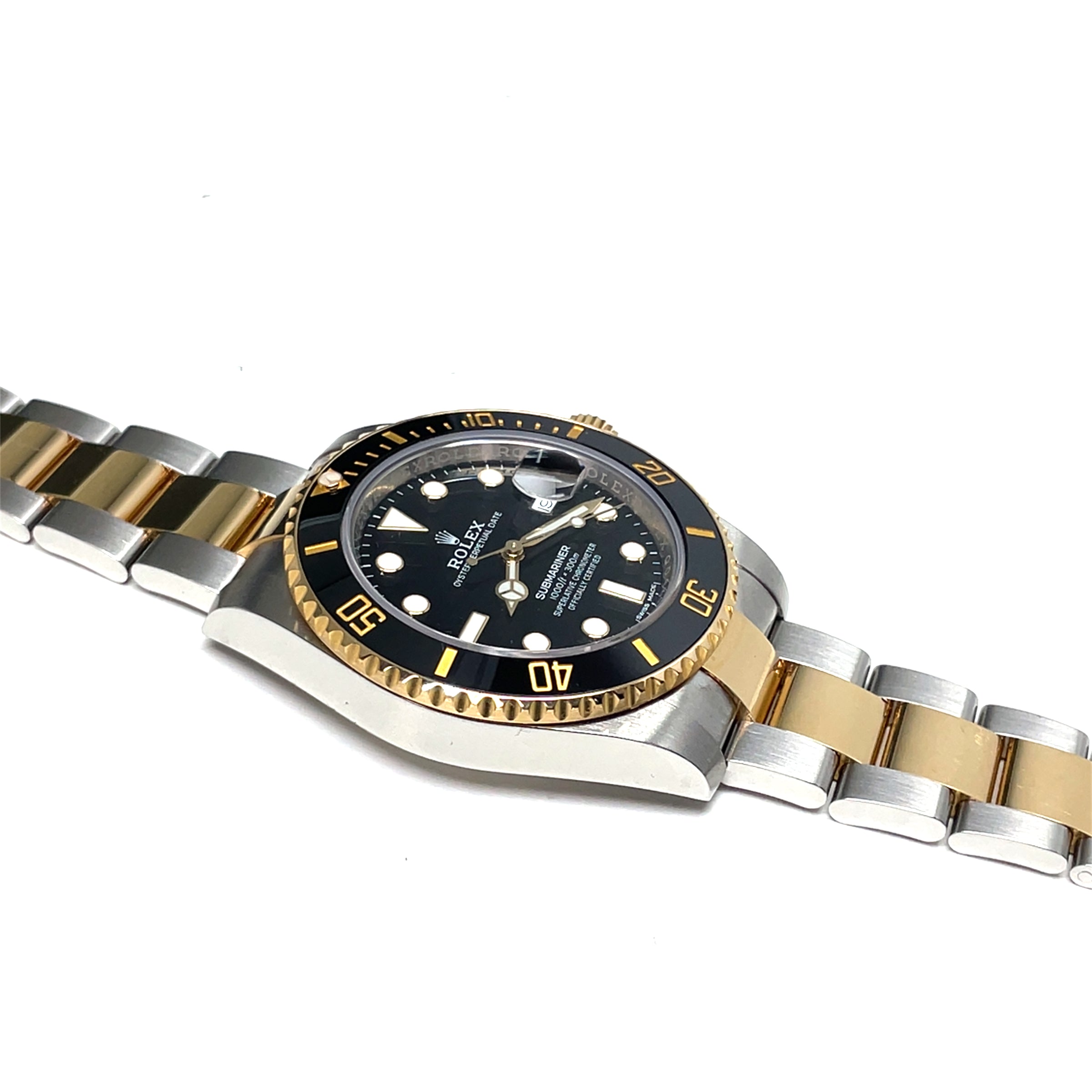 Pre-Owned Rolex Submariner Date 116613LN Black Dial Year 2018 Mens Watch