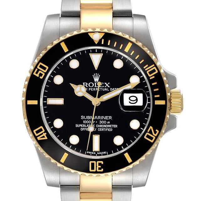 Pre-Owned Rolex Submariner Date 116613LN Black Dial Year 2018 Mens Watch