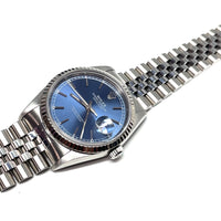 Pre-Owned Rolex Datejust Jubilee16234 Blue Dial Year 1997 Mens Watch 36mm - NAGI