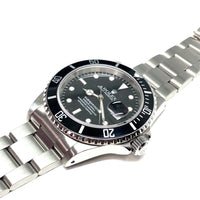 Pre-Owned Rolex Submariner Black Oyster Perpetual 16610 40mm Mens Watch