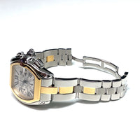 Pre-owned Cartier Roadster XL Gold & Steel Chronograph W62027Z1 Watch