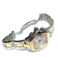 Pre-owned Cartier Roadster XL Gold & Steel Chronograph W62027Z1 Watch