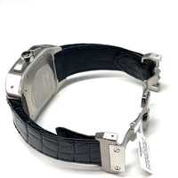 Pre-owned Cartier Santos 100-XL chronographW20090X8 Silver 42mm Watch