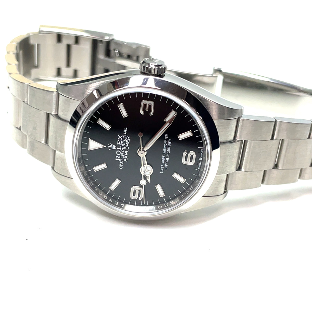 Pre-owned Rolex Explorer 36mm  Oyster Perpetual Black Dial 124270  yr2023 - NAGI