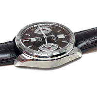 Pre-owned Tag Heuer Grand Carrera Cal. 17 Brown Chronograph 43mm Watch CAV511E.FC6231