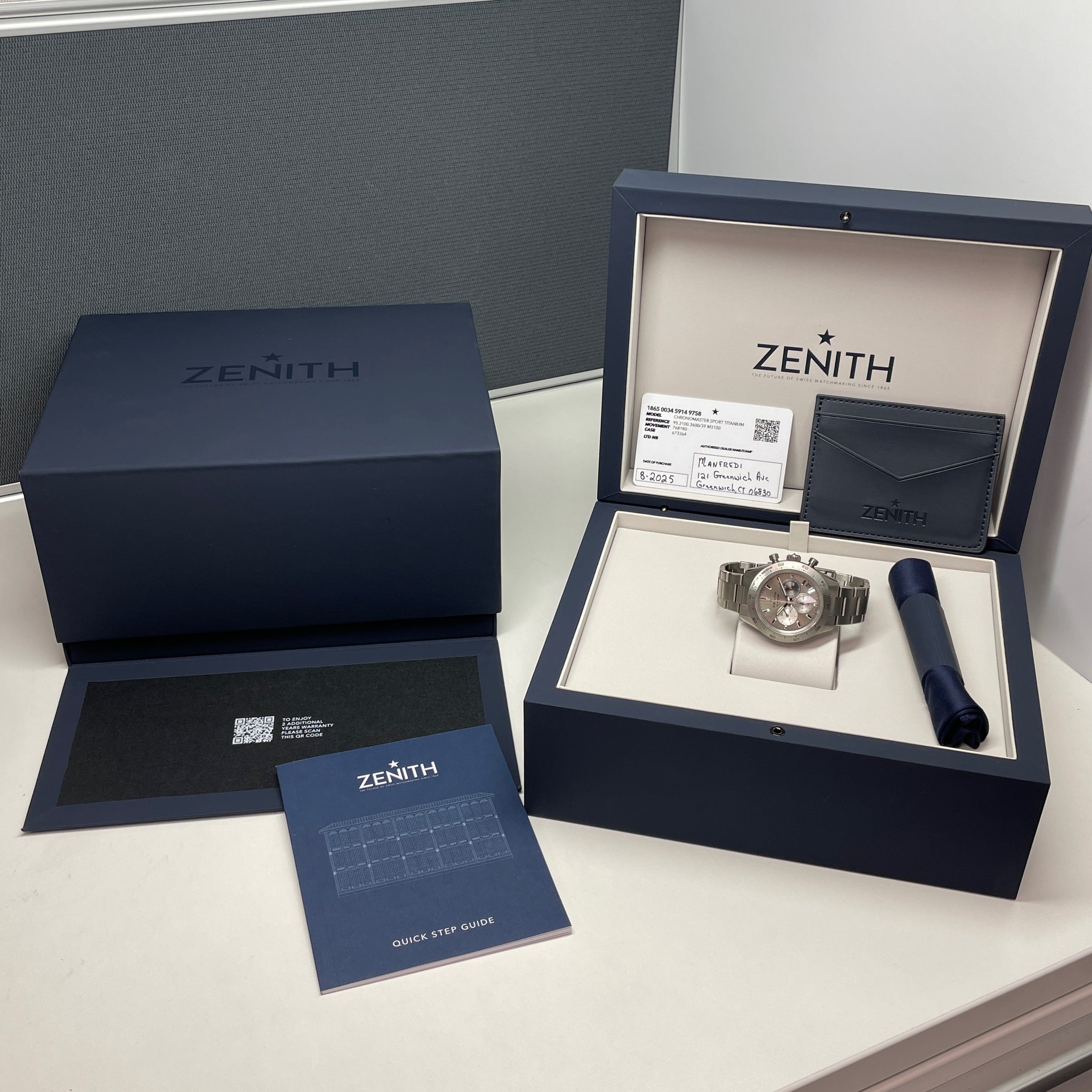 Pre-Owned Zenith Chronomaster Sport 41mm Titanium Watch 95.3100.3600 - NAGI