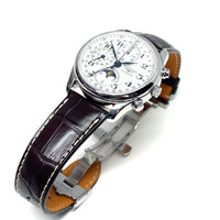 Pe-Owned Longines Master Moonphase Annual Calendar Chrono L2.673.4.78.3 Watch